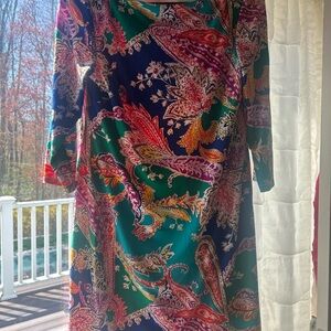 Paisley Print Multicolor Dress